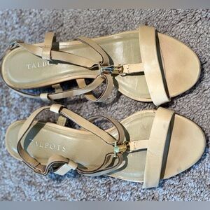 Talbots Cream Strappy Sandals 7.5M